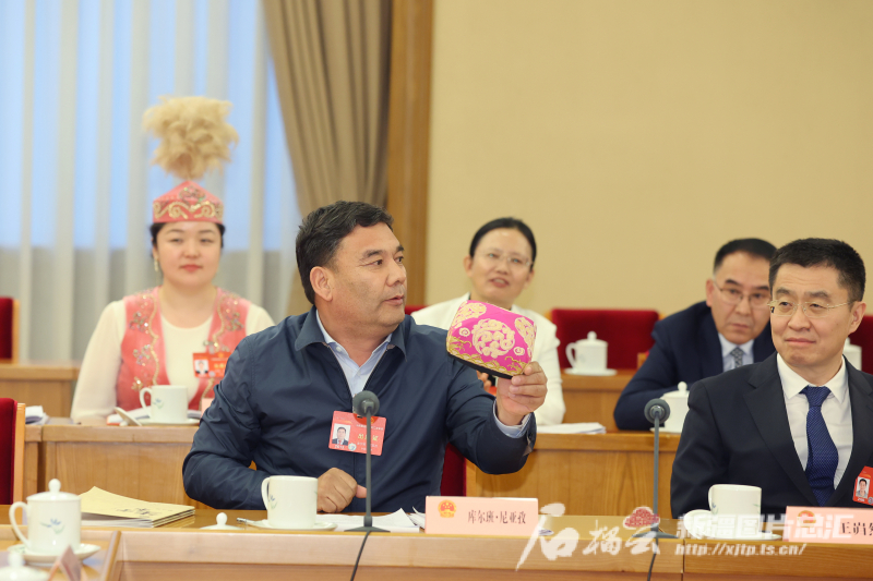 组图丨新疆代表团分组审议全国人大常委会工作报告