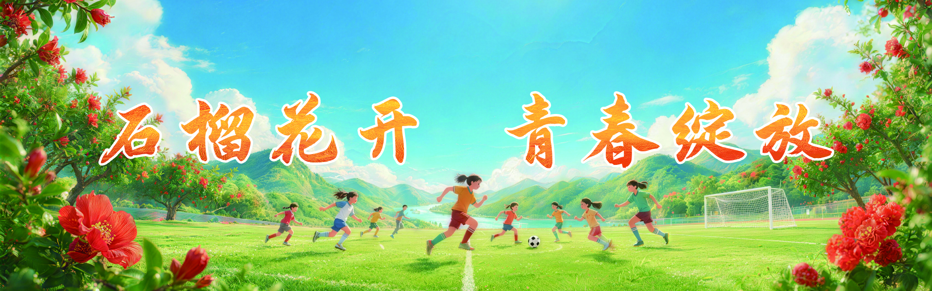 石榴花开 青春绽放